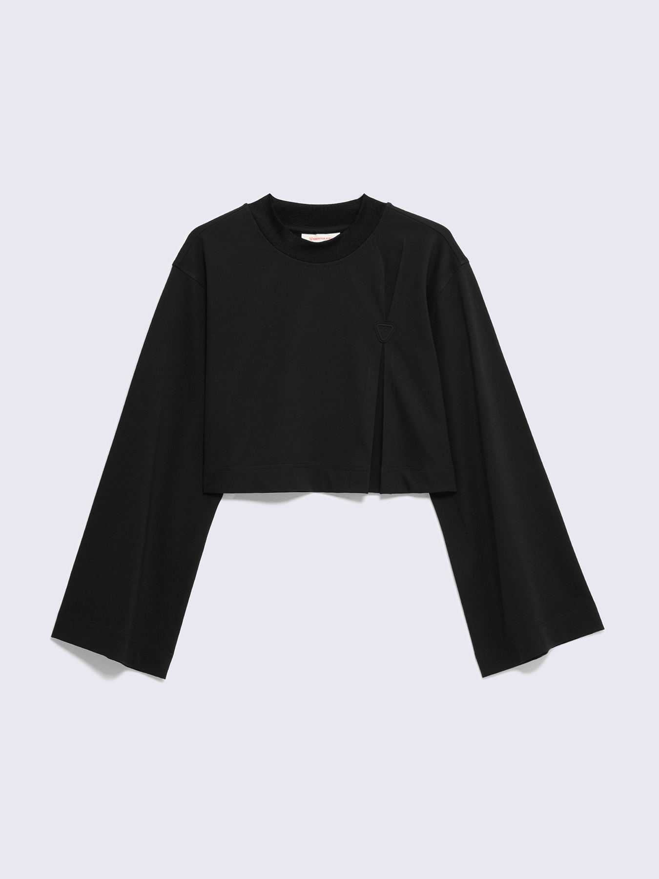 아바 크롭 티셔츠